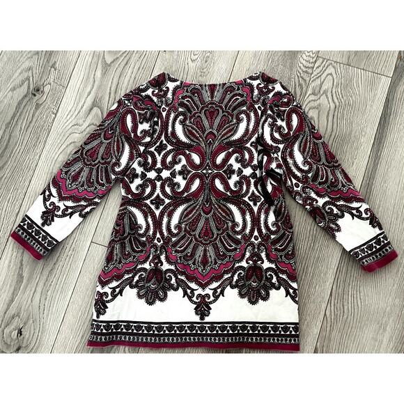 JM Collection Petite 3/4 sleeve top size PP - Picture 3 of 4